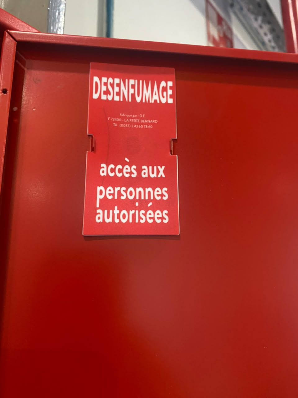 Commande mécanique de désenfumage — chantier 4M Energy à Tanger