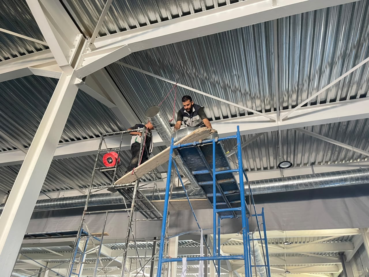 Chantier de ventilation 4M Energy